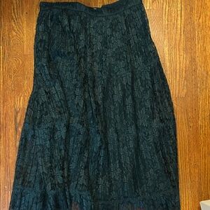 See By Chloe Black Lace Maxi Skirt